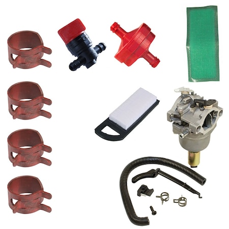 Aic Replacement Parts Carburetor MIA12509 Air Filter GY20573 Tune Up Kit Fits John Deere LA115 LA125 95162-CarbFilterKit